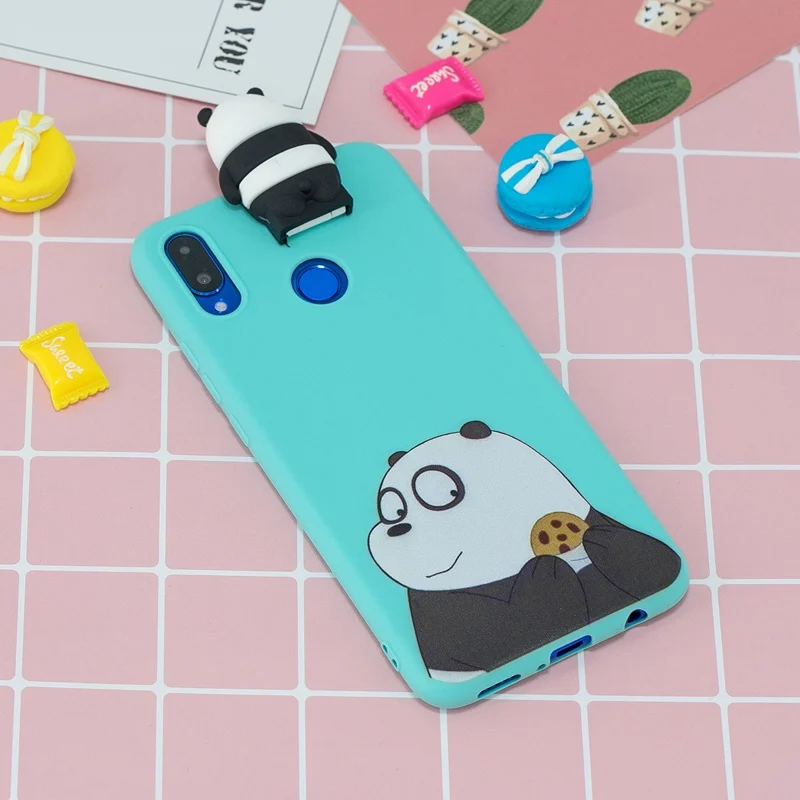 3D Rabbit Bear Stand Toys Cartoon Case For Huawei Nova 2i 3i 3e 4e Unicorn Dolls Soft Cover |