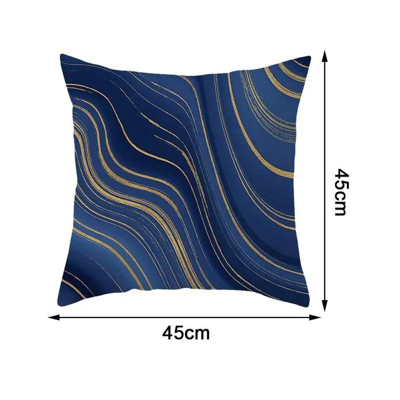 

Dark Blue Marble Modern Simplicity Geometric Pillowcase Throw Pillow Home Sofa Car Home Decorative For Sofa Cushion Cover 45x45
