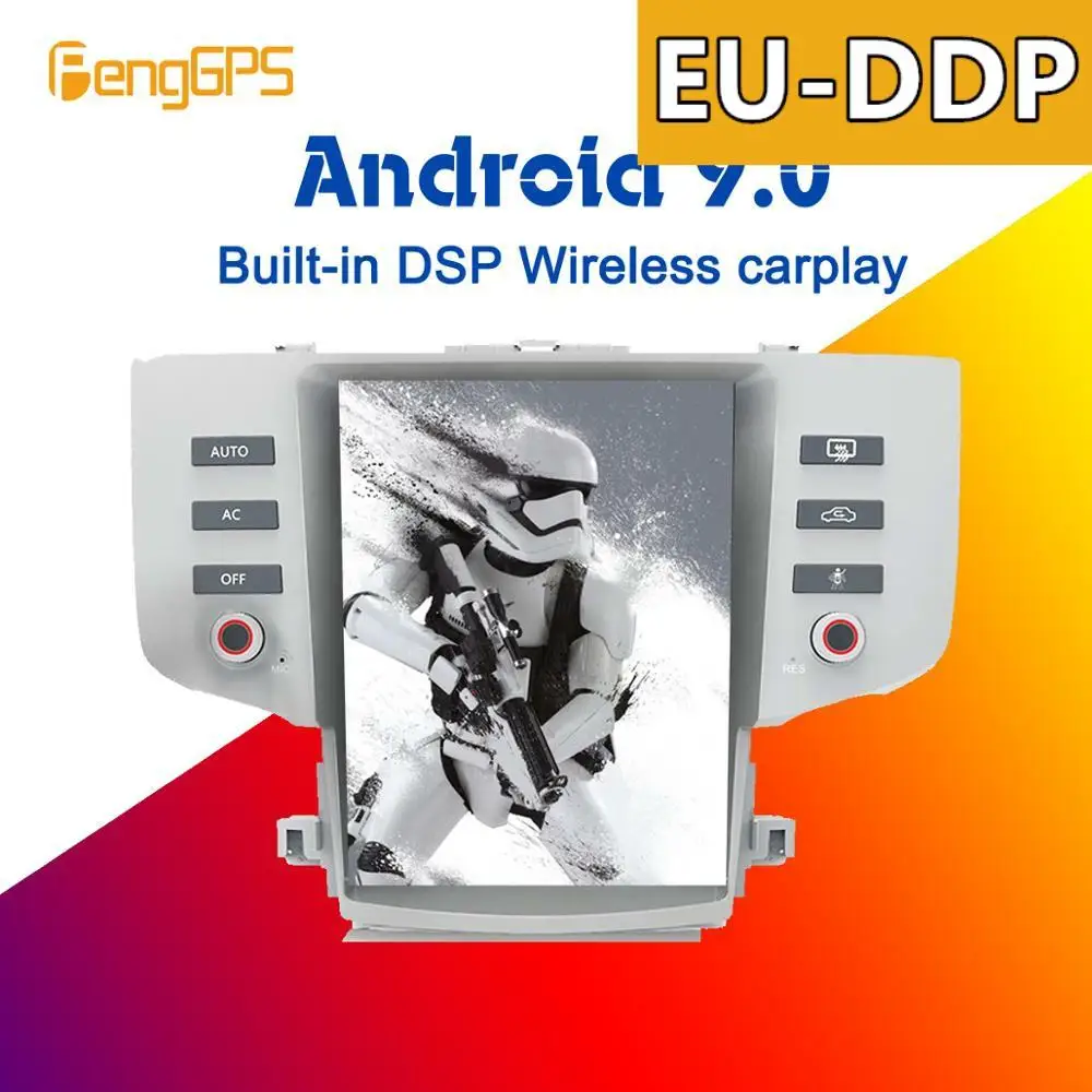 12 1 ''Tesla Android 9 0 PX6 встроенный DSP беспроводной CARPLAY Автомобильный мультимедийный