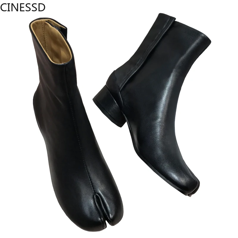 Женские ботильоны из натуральной яловой кожи Дамская обувь на каблуке 3 5 см с