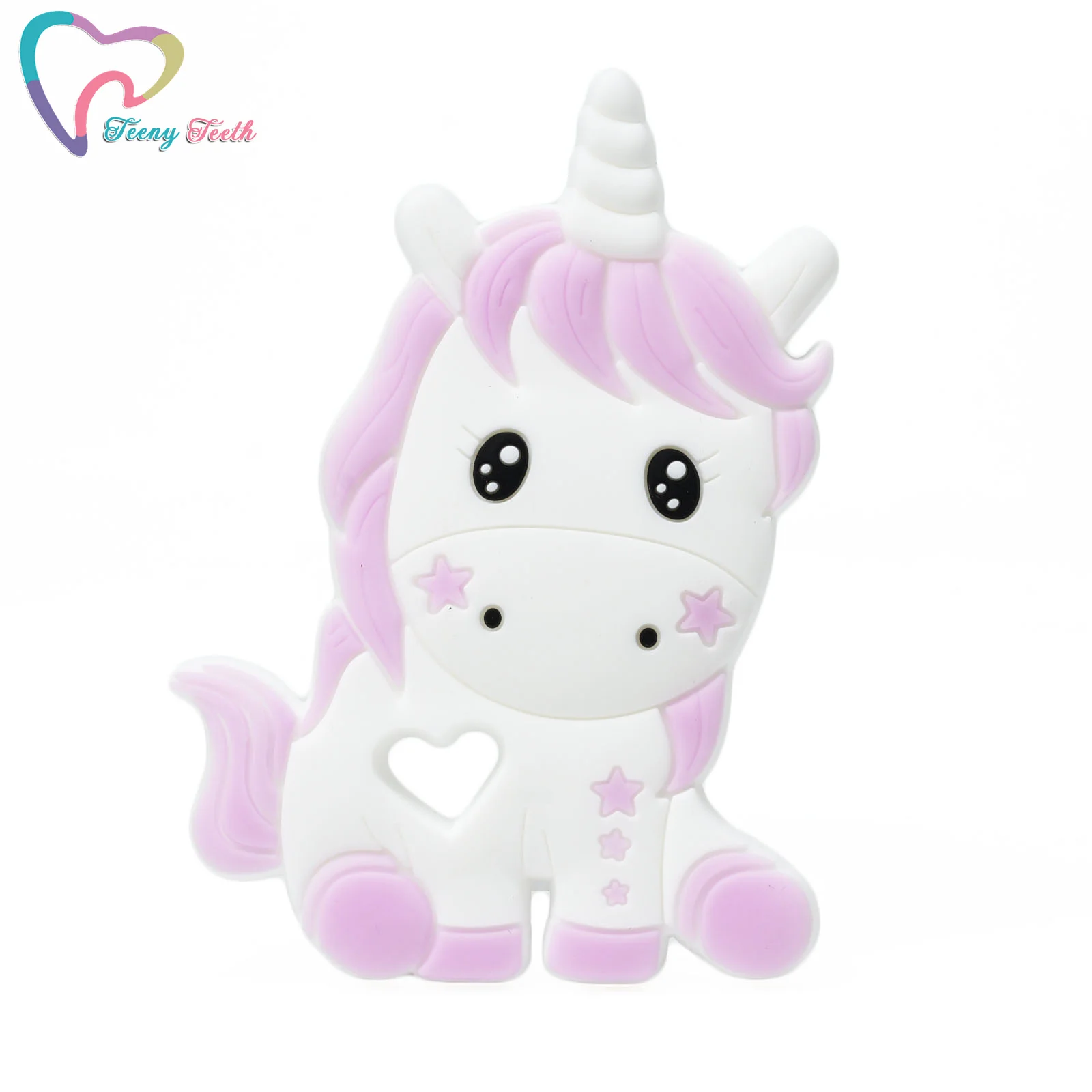 1 PC New Design Silicone Unicorn Teether Baby Cute Animal For DIY Nursing Chain Pendant Necklace Toy | Мать и ребенок