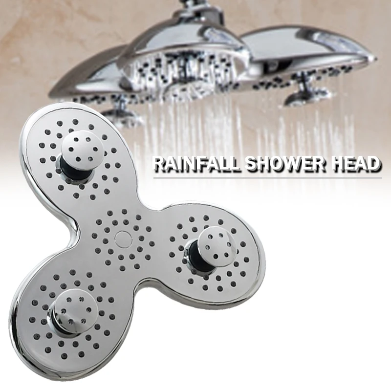 

10-дюймовая штативная Скрытая настенная полностью гальванизированная 3-функциональная душевая головка SPA