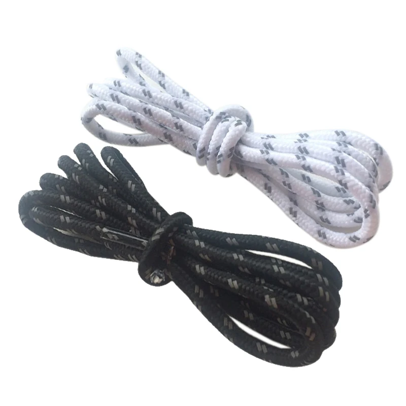 

(30 пар/лот) Weiou светоотражающие шнурки для обуви круглые 4,5 мм блестящие полиэфирные шнурки для ботинок с пластиковыми наконечниками оптом