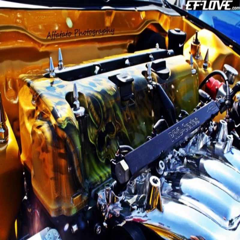 JDM СТИЛЬ M6X1.0 M8X1.25 хромированные шипы болт с шипами крышка клапана отсек двигателя