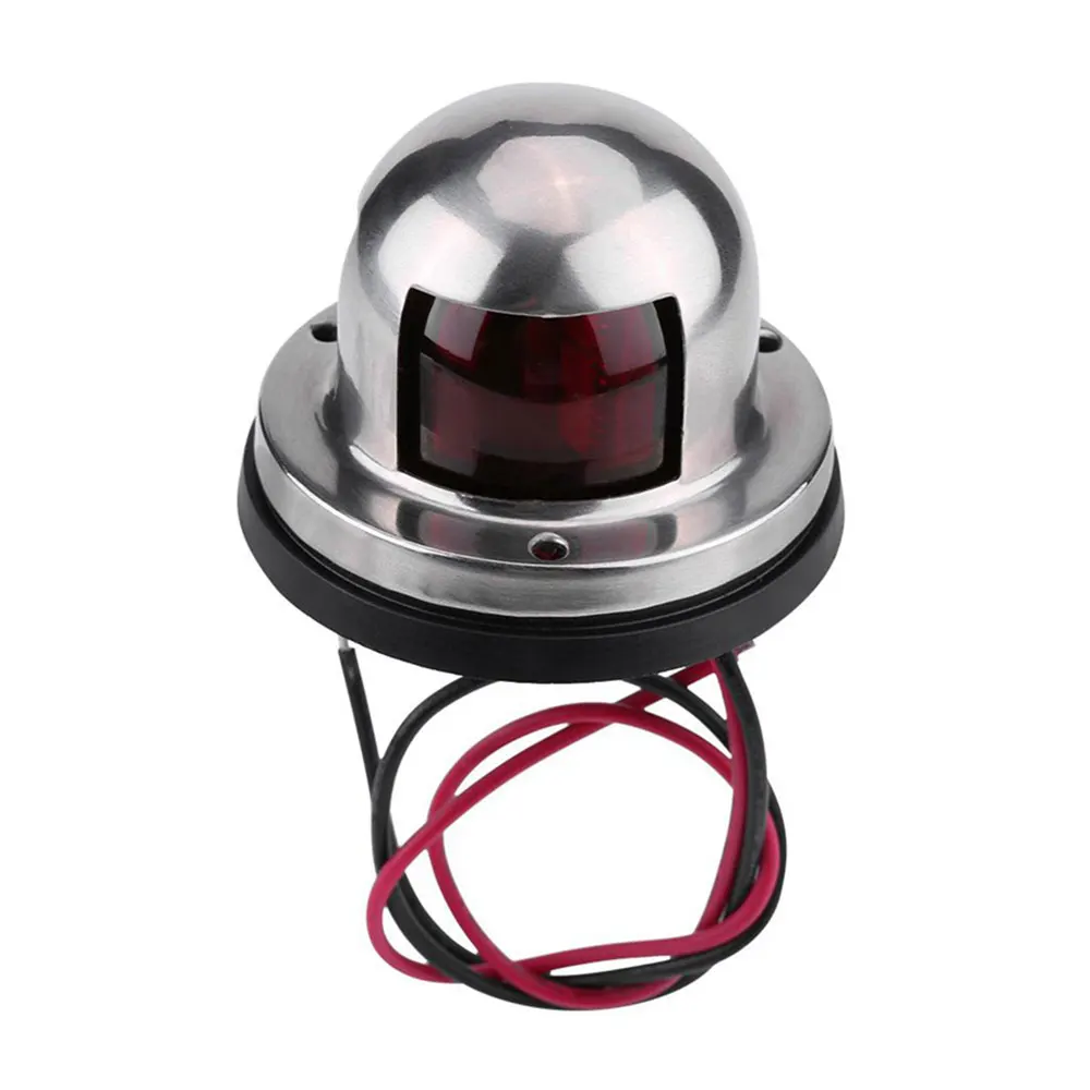 

12 В красный зеленый лук из нержавеющей стали светодиодный навигационный индикатор s лодка морской индикатор точесветильник ильник лодка бо...