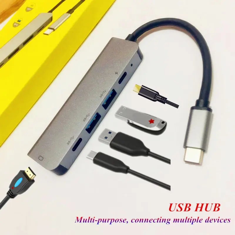 USB3.0 концентратор 4K HDMI USB C адаптер PD зарядный порт для смартфона компьютера