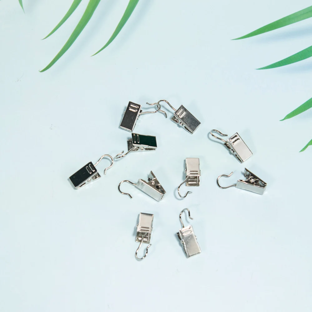 10 шт./набор зажимы для штор из нержавеющей стали|Бельевые прищепки| |