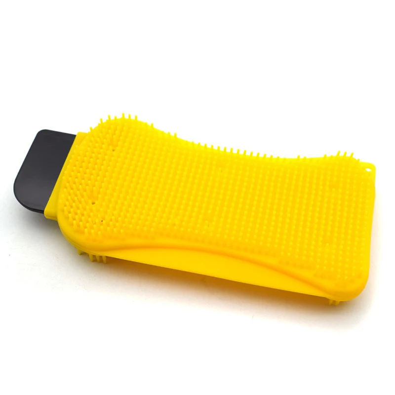 3 в 1 многофункциональная силиконовая щетка для мытья кухонной губки чаши