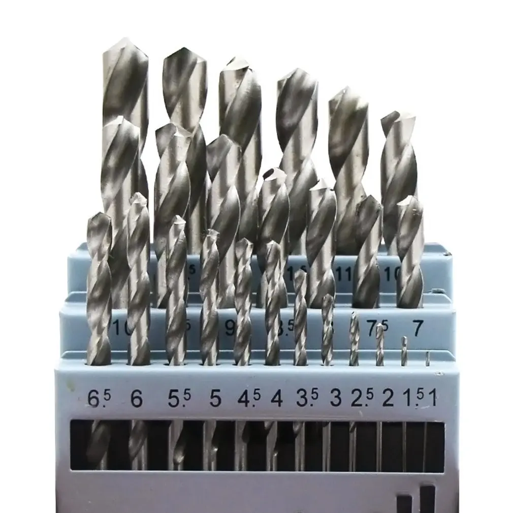 

20Pcs Electric Drill Bit Set 0.3-1.6mm Twist Drill HSS High Speed Steel Portable Practical Professional Woodworking Drill Tools