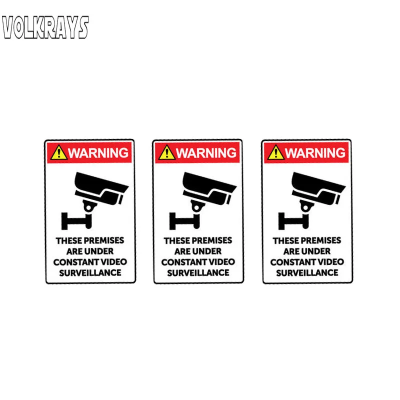 Volkrays 3 X модные автомобильные наклейки эти помещения находятся под постоянным