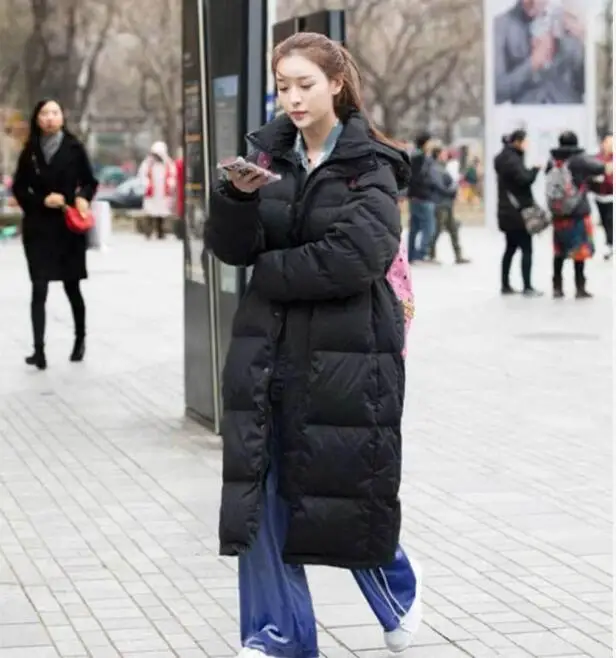 Winter Jacket Women's Padded Jacket 2022 New Style Padded Jacket Women Korean Mid-length Bread Jacket Loose Overcoat