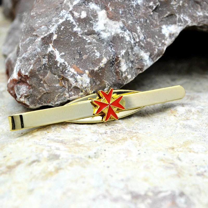 Высококачественные металлические зажимы для галстука в стиле масонского рыцаря