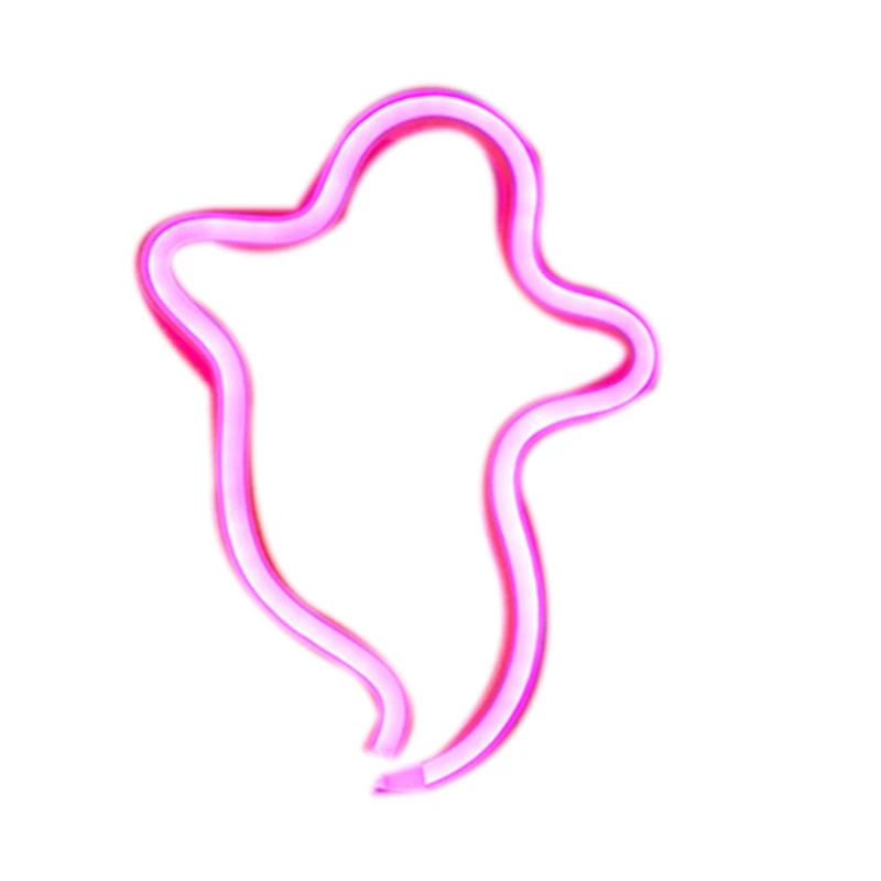 

Neon Night Light Sign Wall Art Sign Halloween Ghost Decoration Party Wall Hanging Neon Lamp Home Decor for Festival