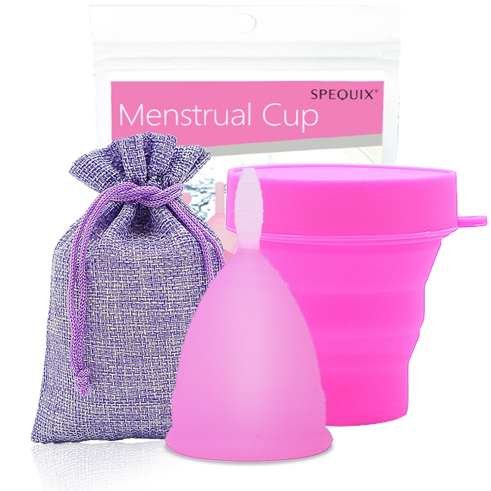 Набор медицинских силиконовых чашек для менструального цикла женственные
