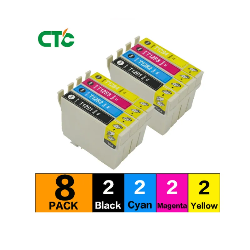 8 пакетов совместимых для cartuchos multiink T1285 Stylus SX125 SX130 SX230 SX235W SX420W SX425W impresora |