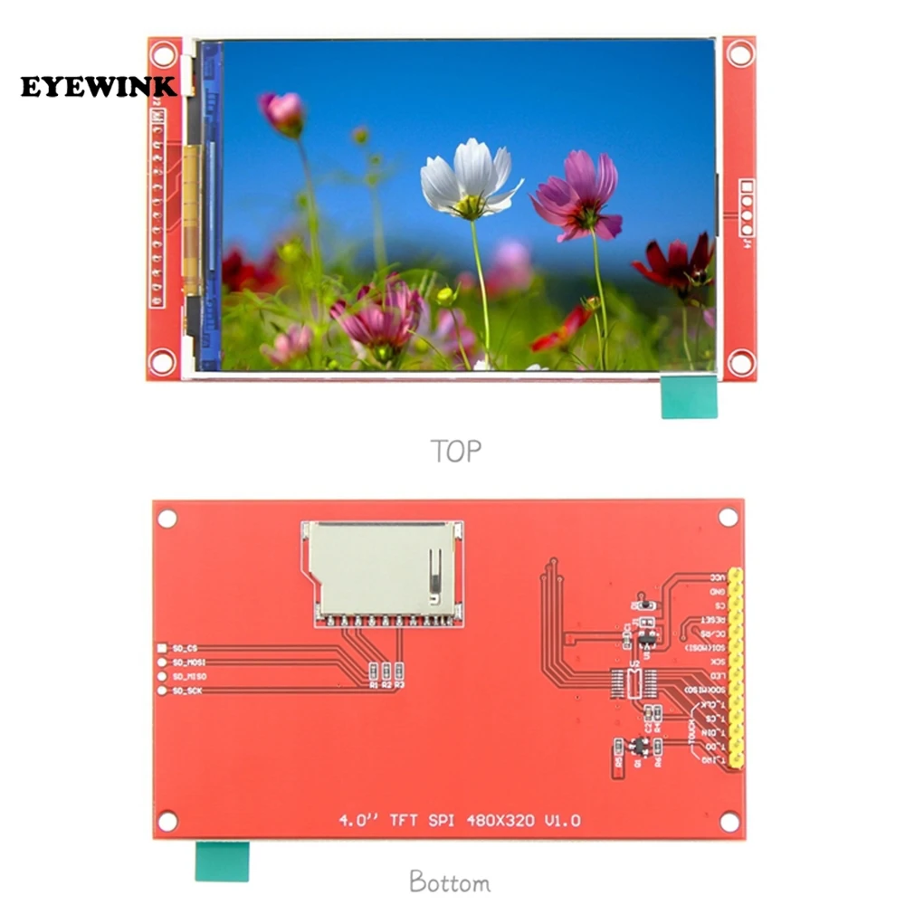 4 0 дюймовый ЖК дисплей 480*320 MCU SPI серийный TFT модуль экран с сенсорной панелью