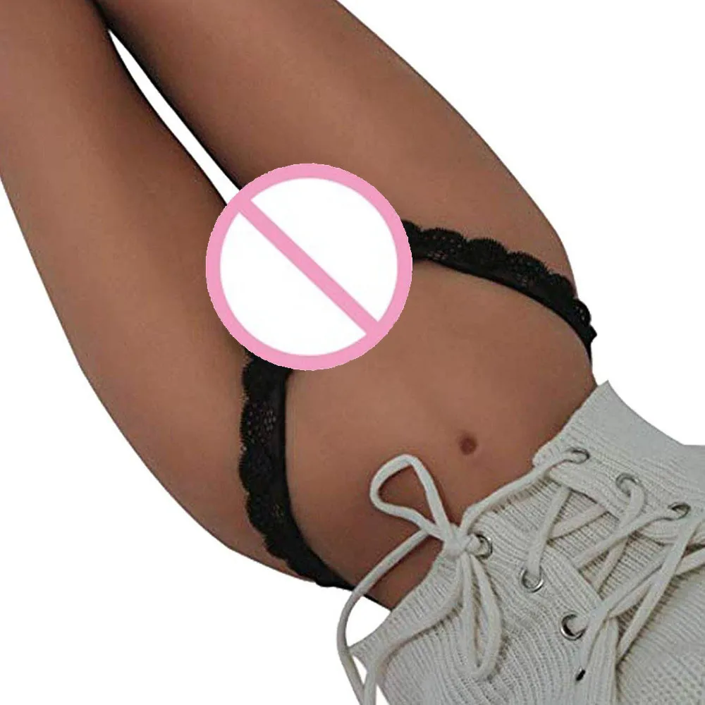 Сексуальное женское кружевное нижнее белье с цветами и низкой талией трусики