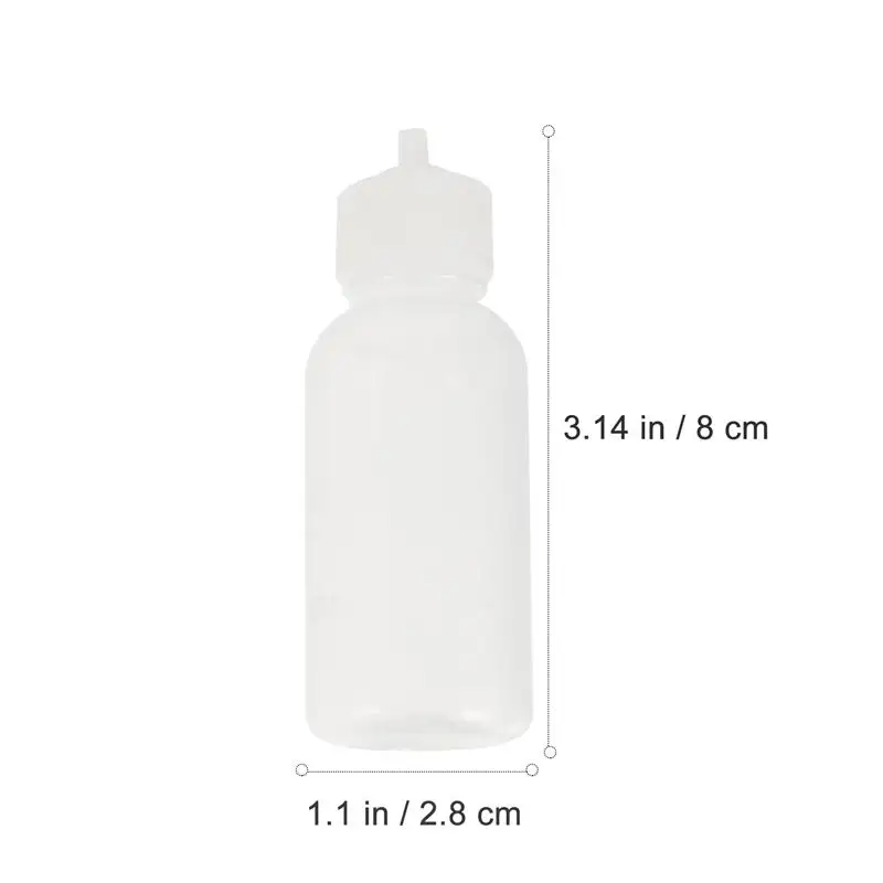 

4pcs 30ml Plastic Liquid Dropper Bottles Empty Squeezable Needle Bottle With 32 Needle Tips For Eye Liquid Sample