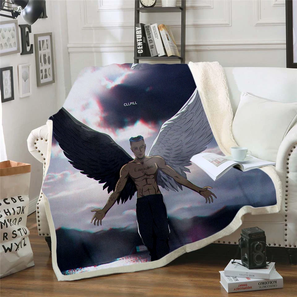Флисовое одеяло с различными рисунками персонажей 3D для взрослых/детей Прямая