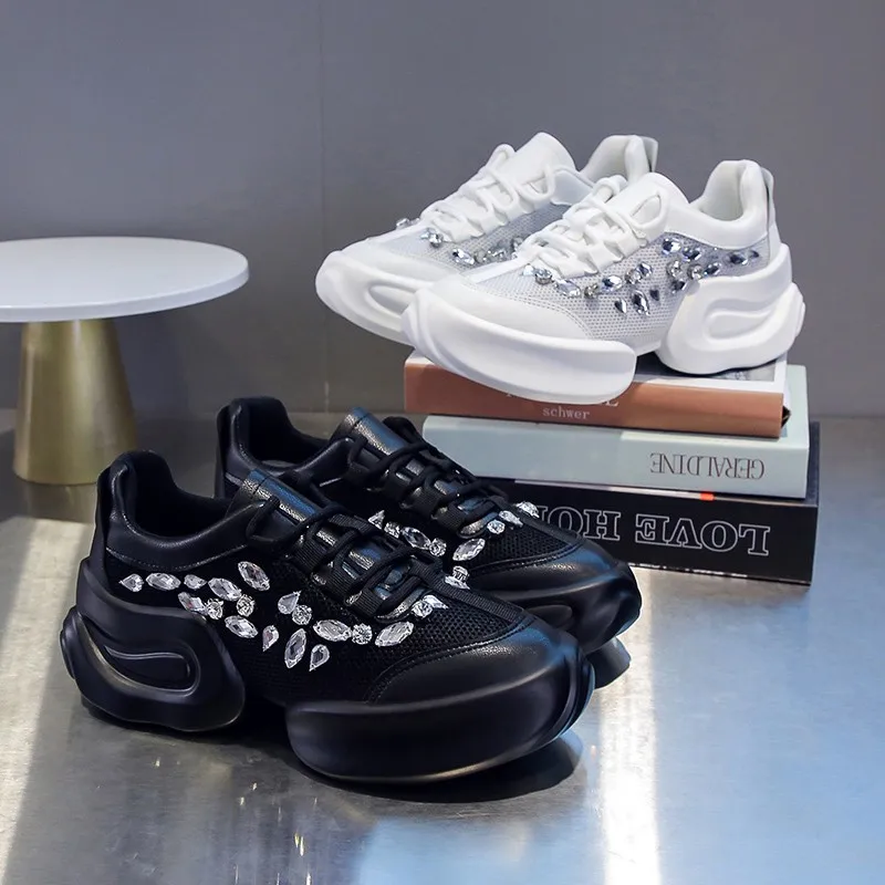 

Женские кроссовки с вулканизированной подошвой, из сетчатого дышащего материала