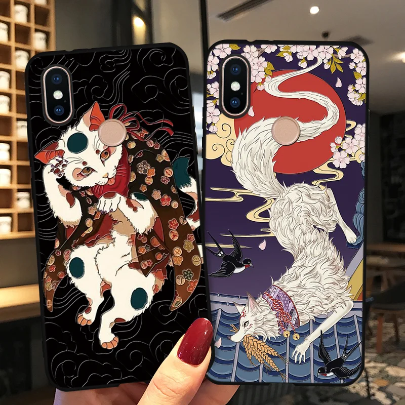 Чехол с 3D тиснением японского аниме для Xiaomi mi 9T Pro CC9 CC9e 9 SE 8 A2 Lite A1 Pocophone F1 для Red mi 6 Pro 6A 5 Plus 5A