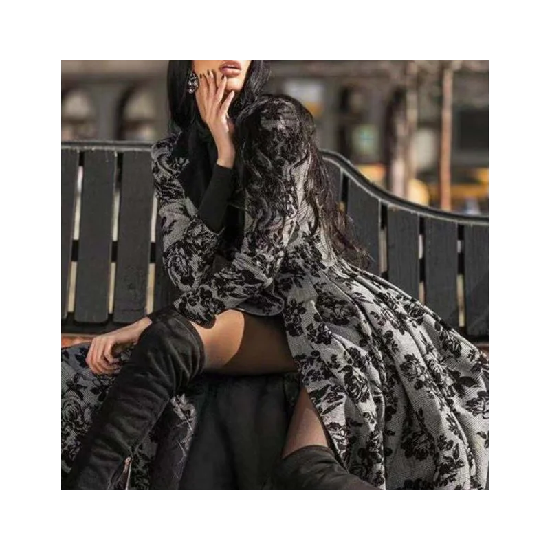 

New High Sense Of Temperament Thin Dress Super Fairy Ankle-length Tall Dress Heavy Lace Lotus Leaf Stitching Skirt Large Size