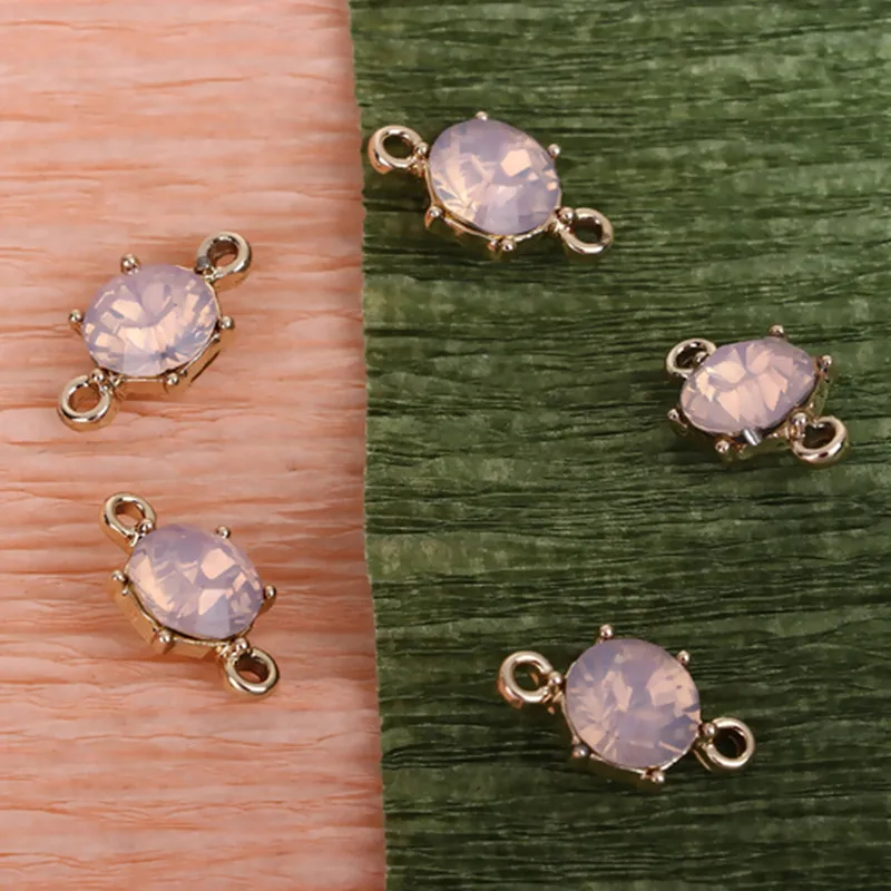 DoreenBeads цинковый сплав и смола AB Радужный цвет Aurora Borealis разъемы Круглые граненые