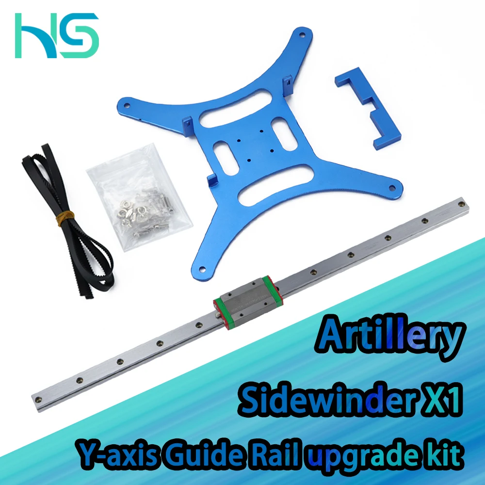 Haldis 3D Hiwin Linear Rail Y-axis upgrade kit applies to the Artillery SidewinderX1 SW-X1 Artillery Genius Y-axis upgrade.