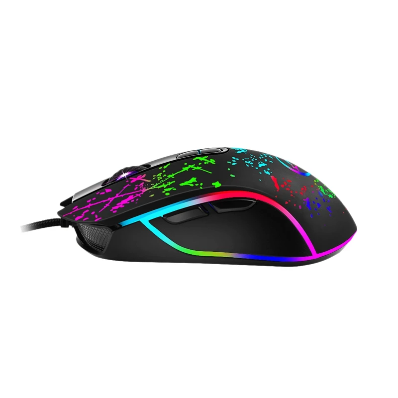 YWYT G819 Совершенно новая Механическая Проводная игровая мышь RGB Marquee многомодовая