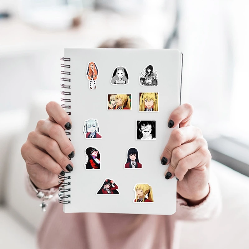 

50Pcs Anime Kakegurui Waterproof Cartoon Stickers Vinyl Decal DIY Snowboard Laptop Luggage Fridge Graffiti Joker Stickers