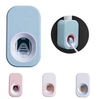 Подвесной выдавливатель зубной пасты, бытовой водонепроницаемый настенный автоматический диспенсер для зубной пасты для ванной без перфорации, стойка для зубных щеток
