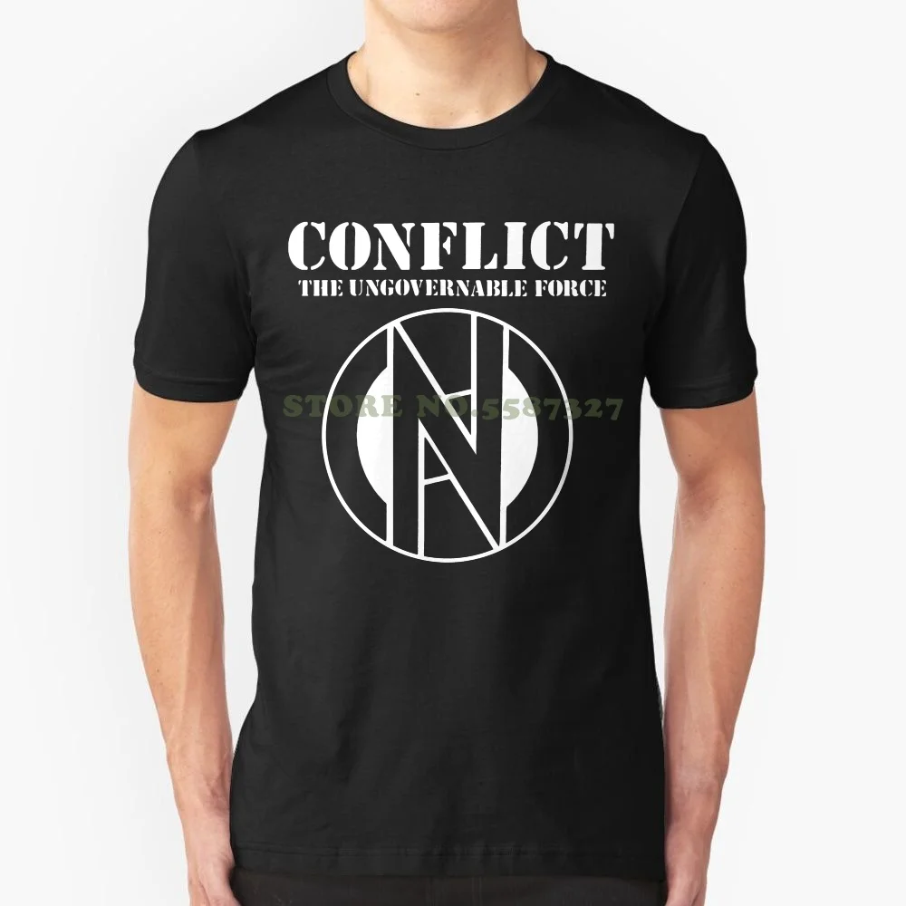 

Мужская футболка, не управляющая конфликтом, в стиле панк, мира, анархии, Crass, Subhuman, популярная стильная футболка