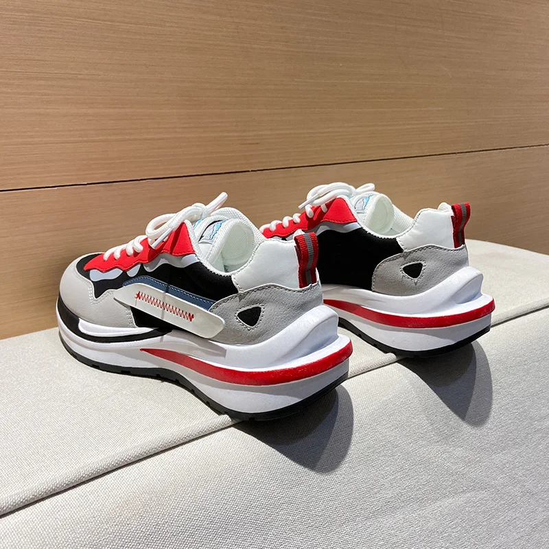 

Кроссовки женские на платформе, Вулканизированная подошва, толстая подошва, массивные спортивные, роскошные дизайнерские