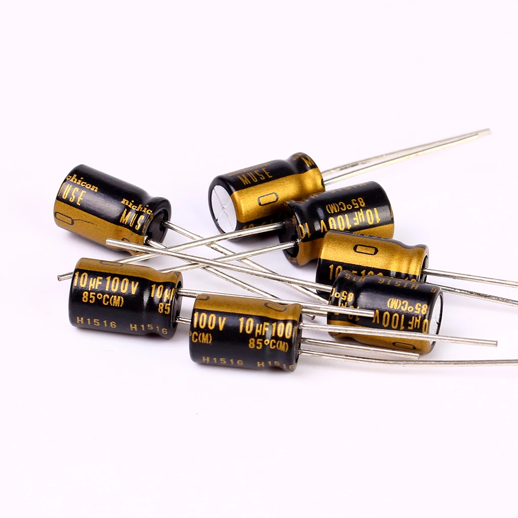 20 шт. Новый NICHICON MUSE KZ 10 мкФ 100V 8X11.5MM 100V10UF мкФ/100V 10UF100V PCM3.5|Аксессуары для аудиосистем|