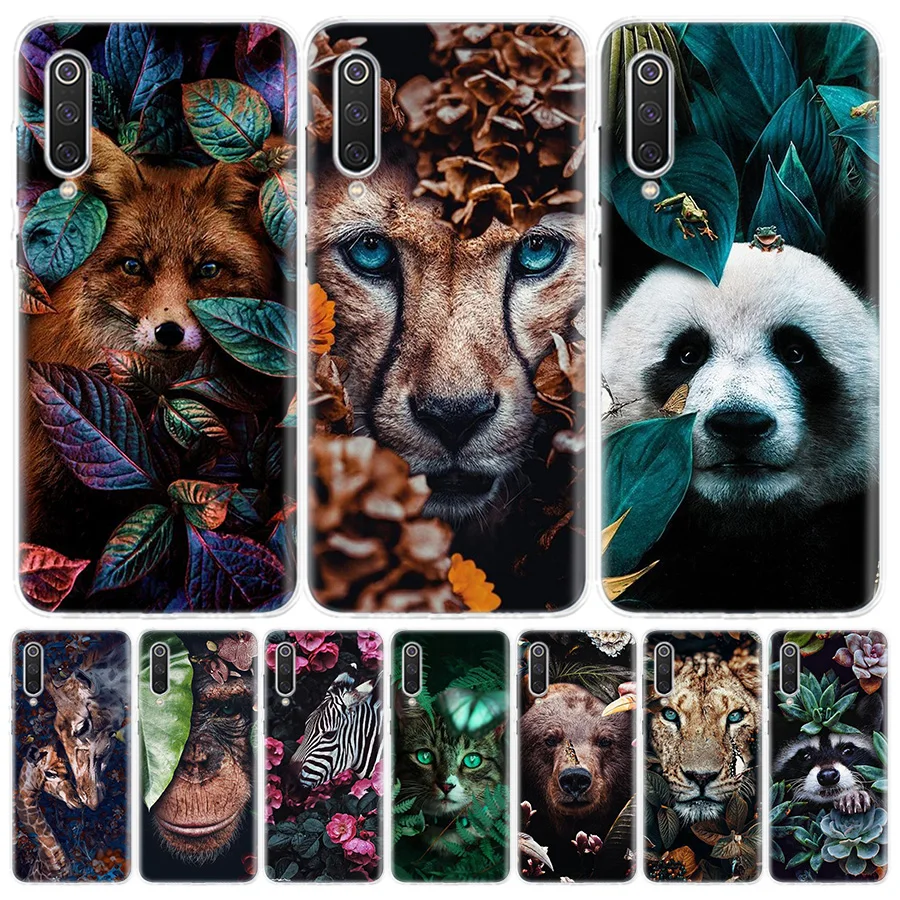 Панда &quotЛиса&quot &quotКот&quot &quotв джунгли силиконовый чехол для телефона Xiaomi Redmi