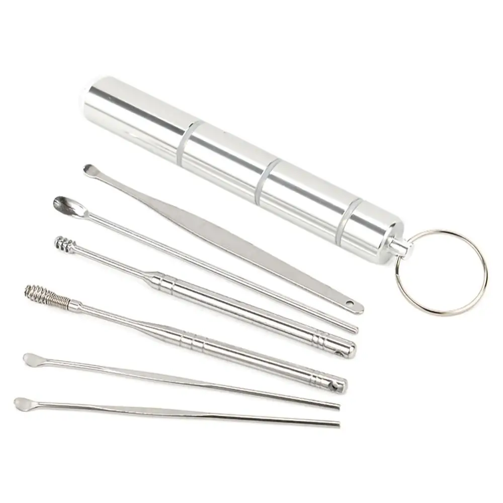 

Набор для чистки ушей из нержавеющей стали, ухочистка с ложкой, средство для ухода за ушами