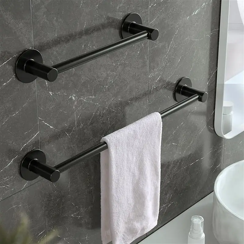 

1pc Bathroom Towel Rack Wall-mounted Towel Holder Heavy Dirty Towel Stand