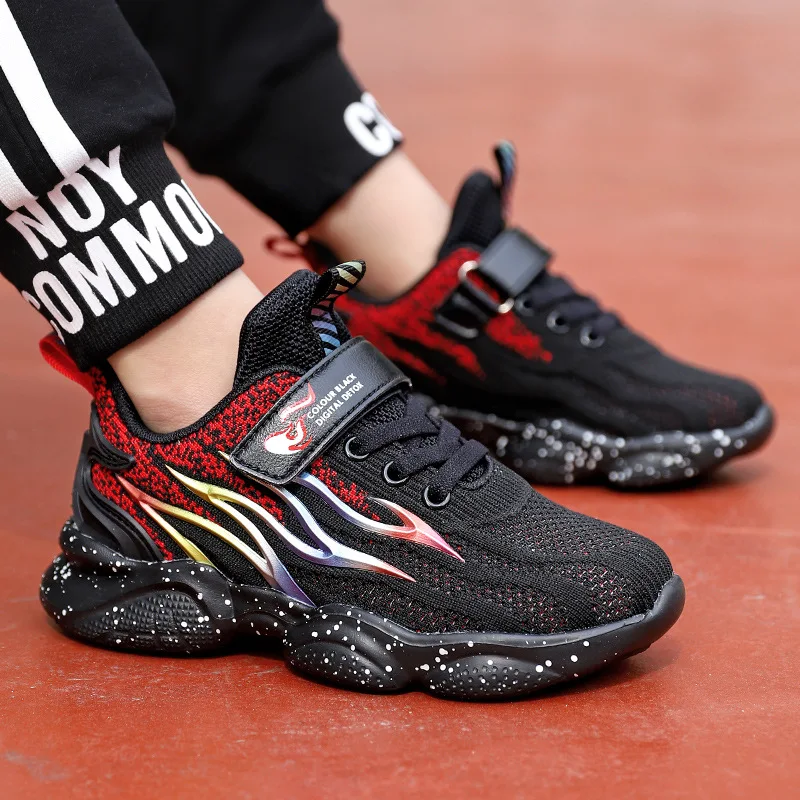 Летняя Молодежная детская спортивная обувь для мальчиков беговые кроссовки