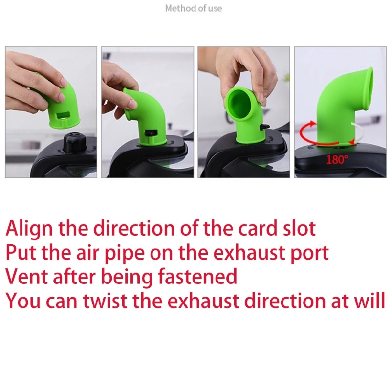 

Silicone Pressure Cooker Exhaust Pipe 1 pcs Green Blue Color X37C