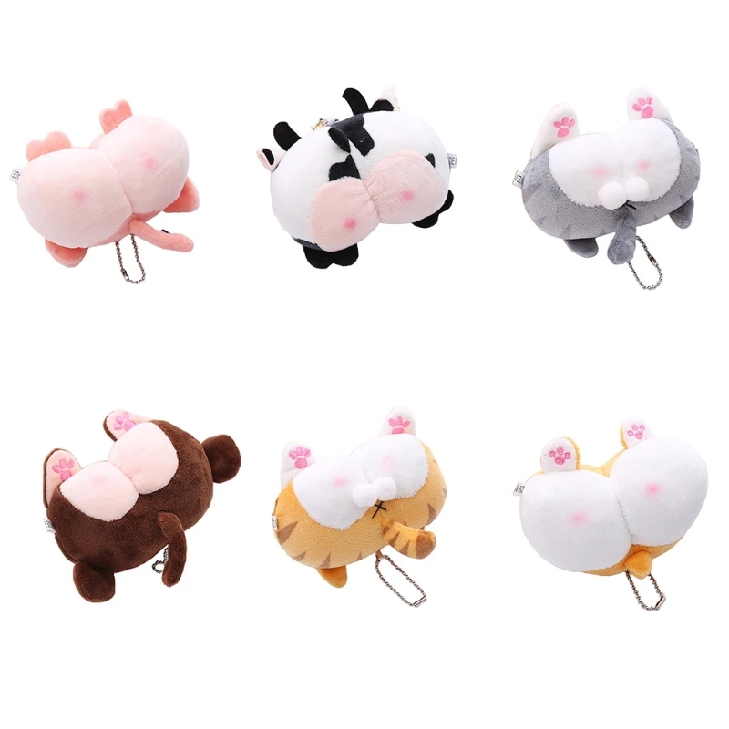 

Fluffy Cat Corgi Brooch Stuffed Animal Butt Hair Clip Soft Toy Fashion Jewelry Gifts Clothing Stereoscopic Accessories
