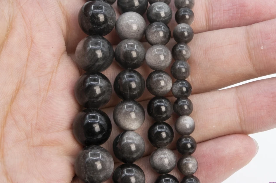 Круглые Бусины Из Натурального серебра 6/8/10/12 мм|Ювелирная фурнитура и