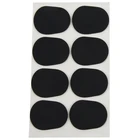 16 шт Altotenor Sax кларнет накладки для мундштука колодки подушки, 0,8 мм черный, 16 упаковка