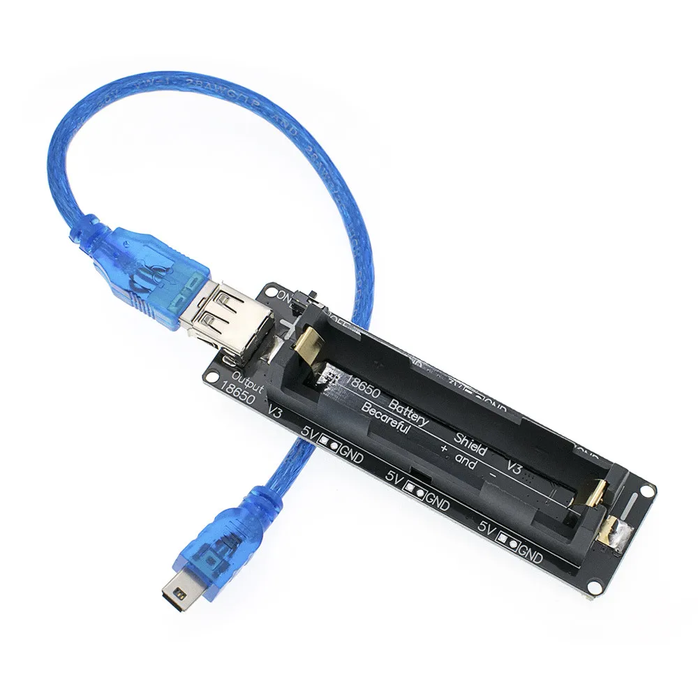 Красный 10 шт. ESP32 ESP32S для Wemos для Raspberry Pi 18650 Защита аккумулятора V3 Micro USB порт type-A USB 0.5A для Arduino Diy Kit - Цвет: Красный