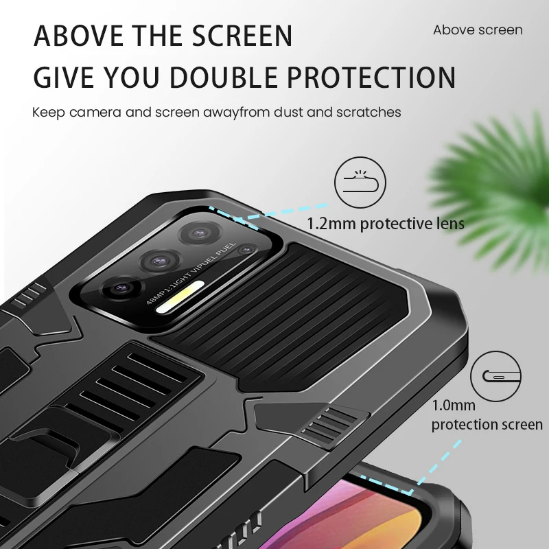 gdream shockproof protective case for motorola e5 e6s e 2020 e7plus anti fall bracket phone case for moto one fusion one 5g ace free global shipping