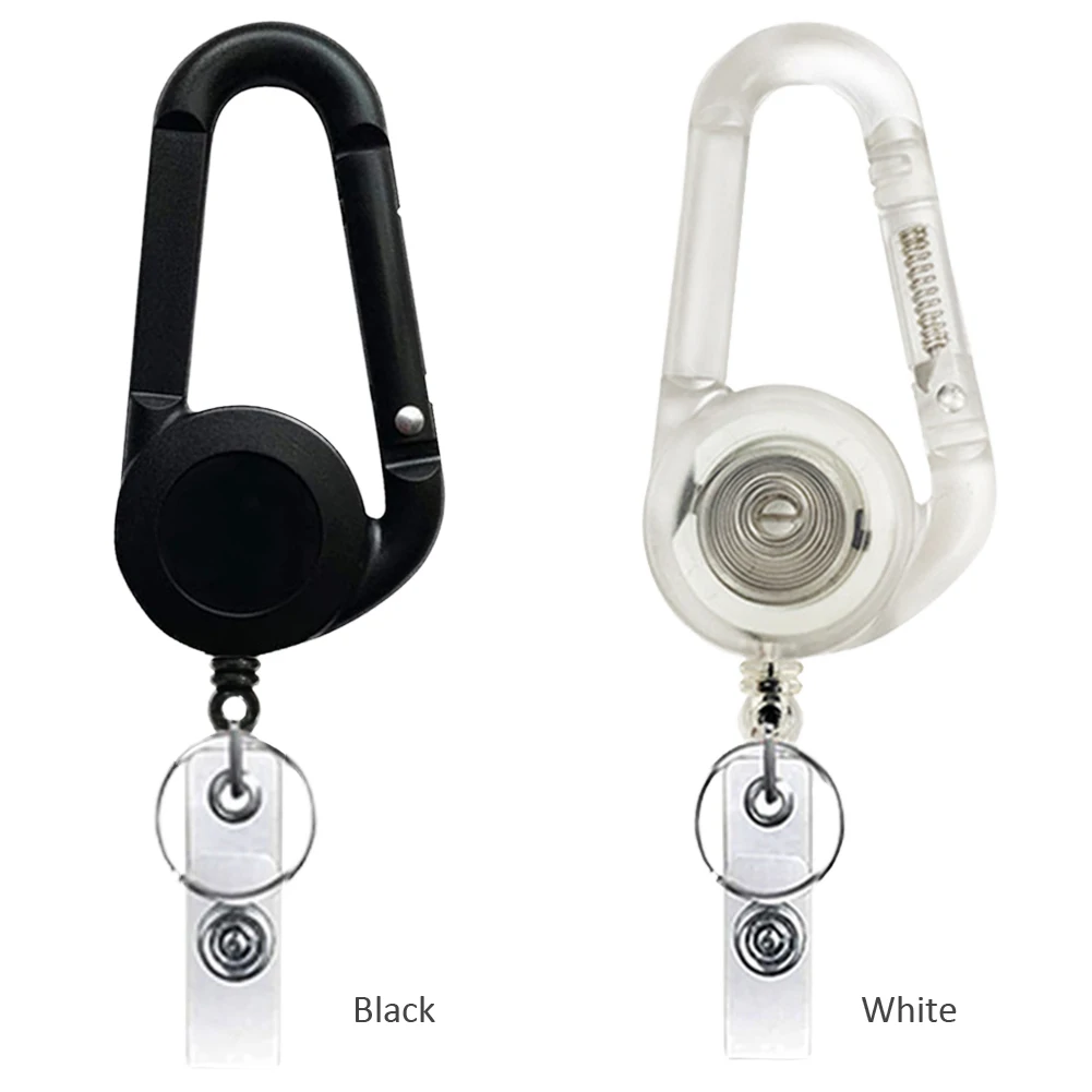 

Retractable Key Chain Lanyard Clip Key Ring Retractable Pull Name Tag Recoil Badge Belt Rope Holder Heavy Duty Keyring Keychain