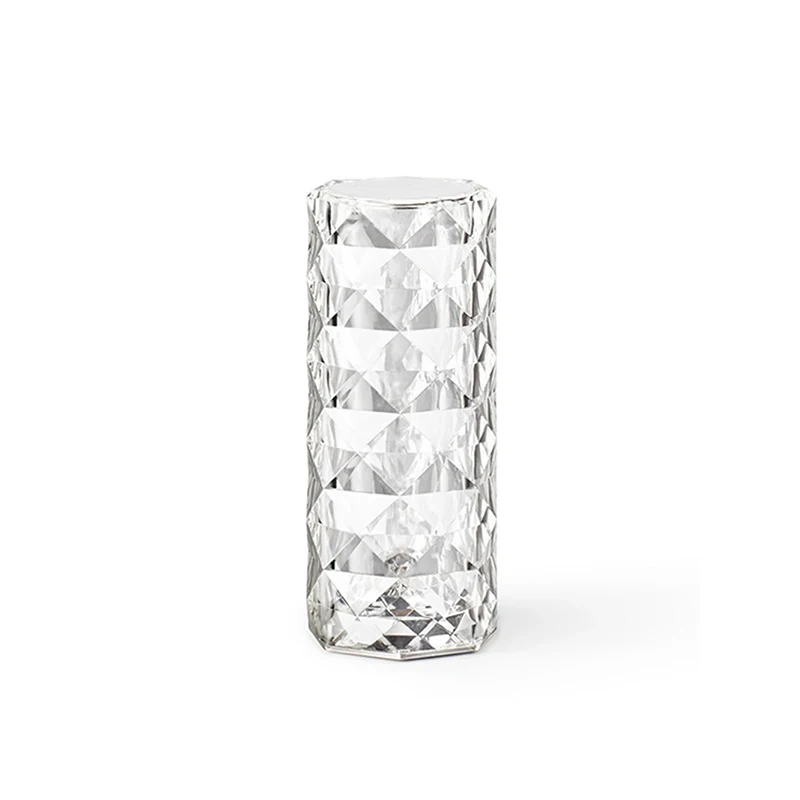 Crystal Table Lamp Rose Light Projector 16 Colors Adjustable Romantic Diamond Atmosphere USB Bedroom Touch Night C | Дом и сад