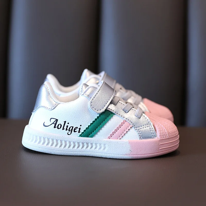 Autumn High-Quality Boys And Girls Soft-Soled Kidss Shoes Bright Color Children's Sneakers Flat-Bottomed Toddler Sports |