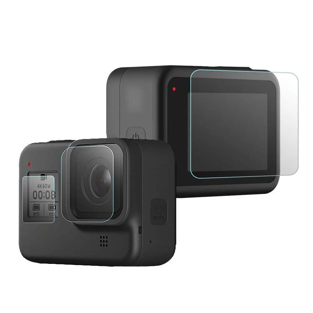 Защитная пленка для Gopro 8 аксессуары камеры 6 шт. защитная из закаленного стекла