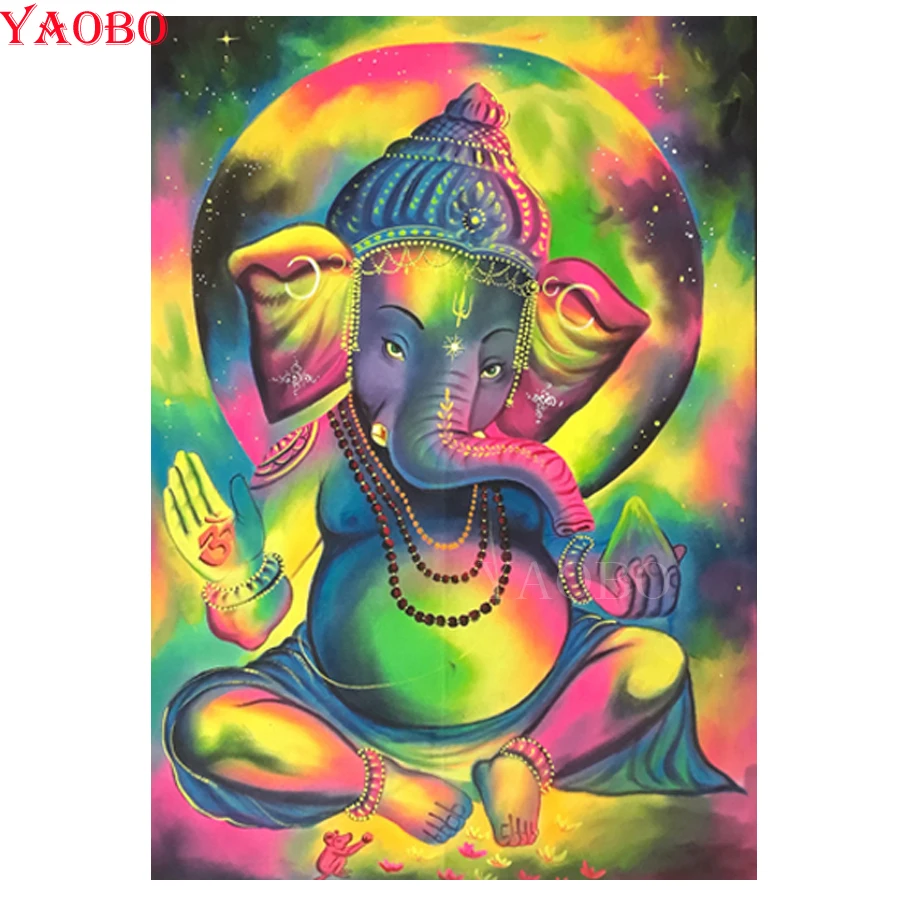 Алмазная живопись искусственный слон Бог 5d вышивка крестиком алмазная своими