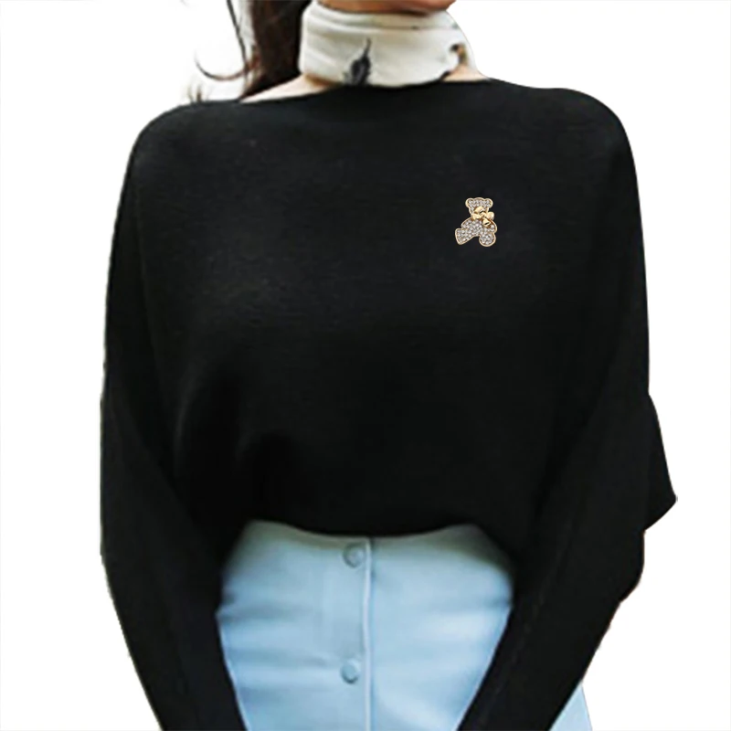 Полный Мишка со стразами брошь ювелирные изделия люксовый бренд Rhinestone Bowknot